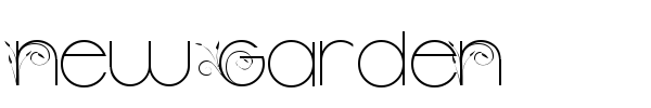 New Garden font preview